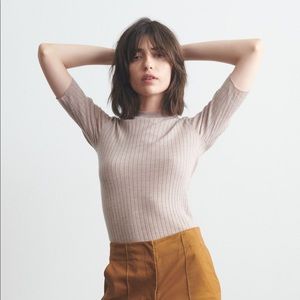 Thakoon Knitted Merino Half Sleeve Tee